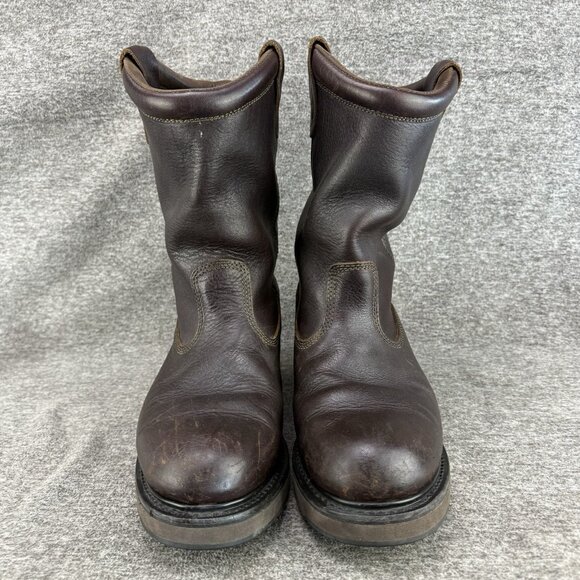 ✅Lacrosse Men's 682000 Brown Leather Western Work Boots Men’s 10.5 Wide Soft-Toe - Picture 5 of 10